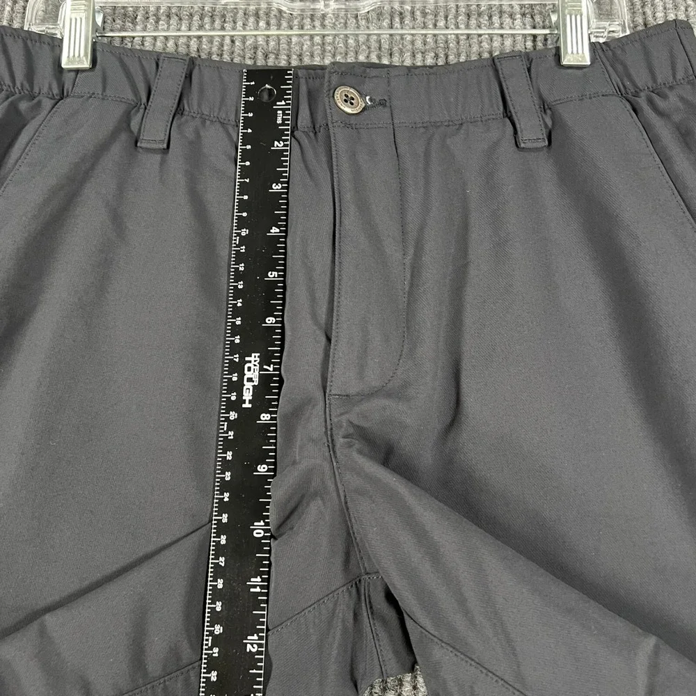 Under Armour Shorts Mens 34 Black Chino Golf Loose Fit Heat Gear Outdoor Casual